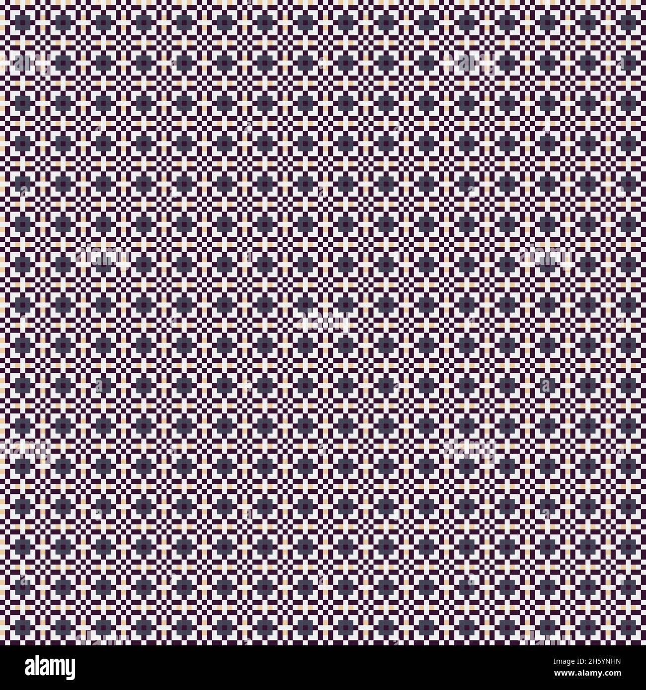 Abstract Cross-Pattern Dotted generative computational art illustration ...