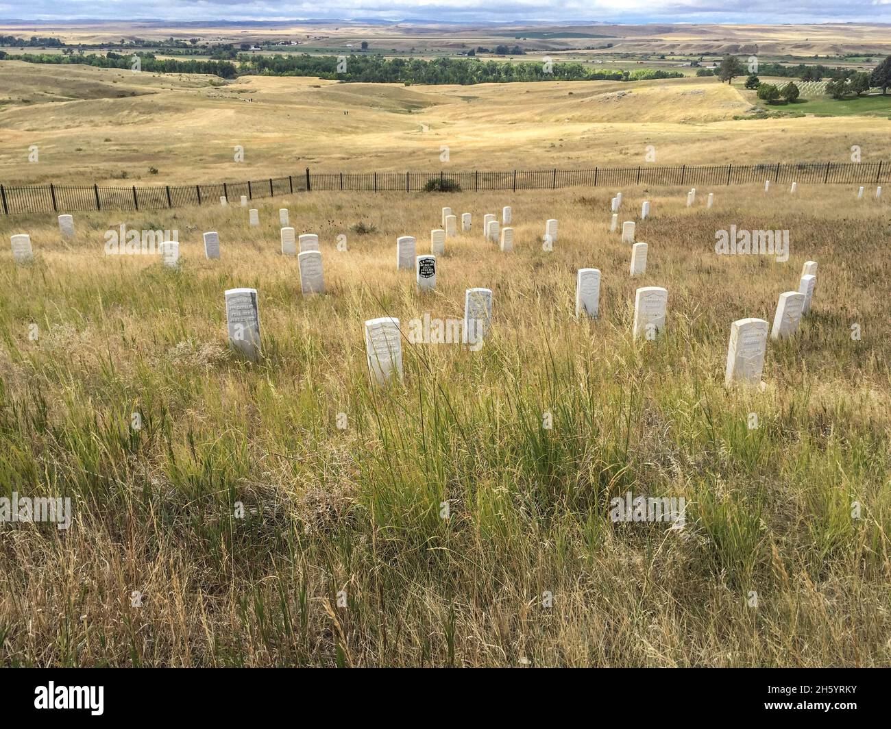 Little Bighorn Battlefield National Monument in Montana Stock Photo Alamy