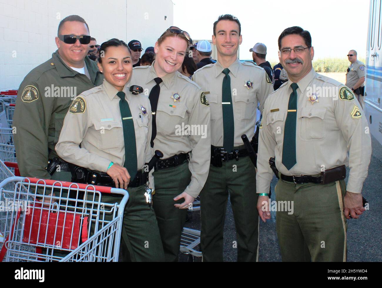 Riverside County Sheriff's Department deputies, December 2014 Stock