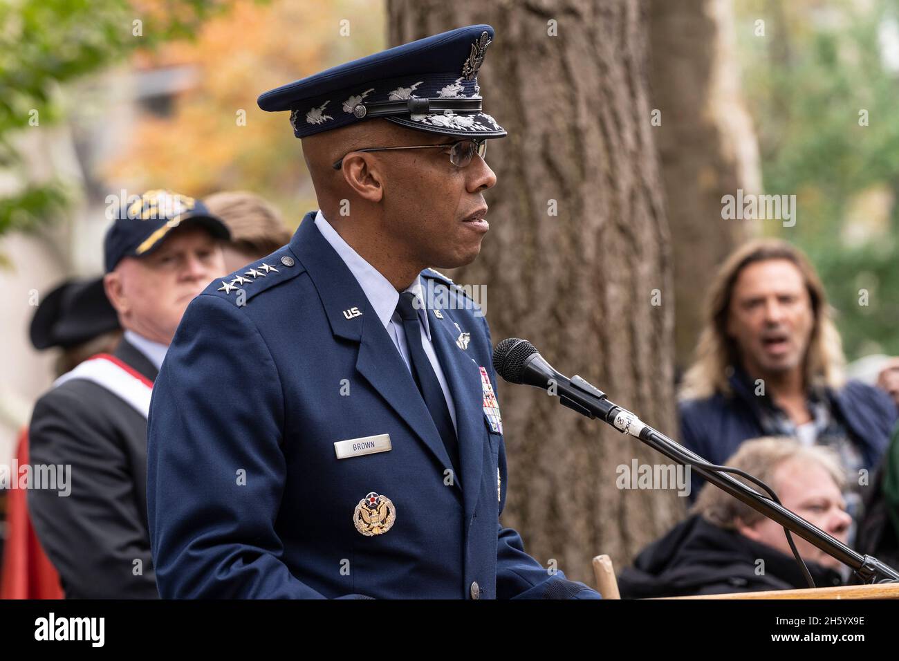 new-york-usa-11th-nov-2021-us-air-force-chief-of-staff-four-star