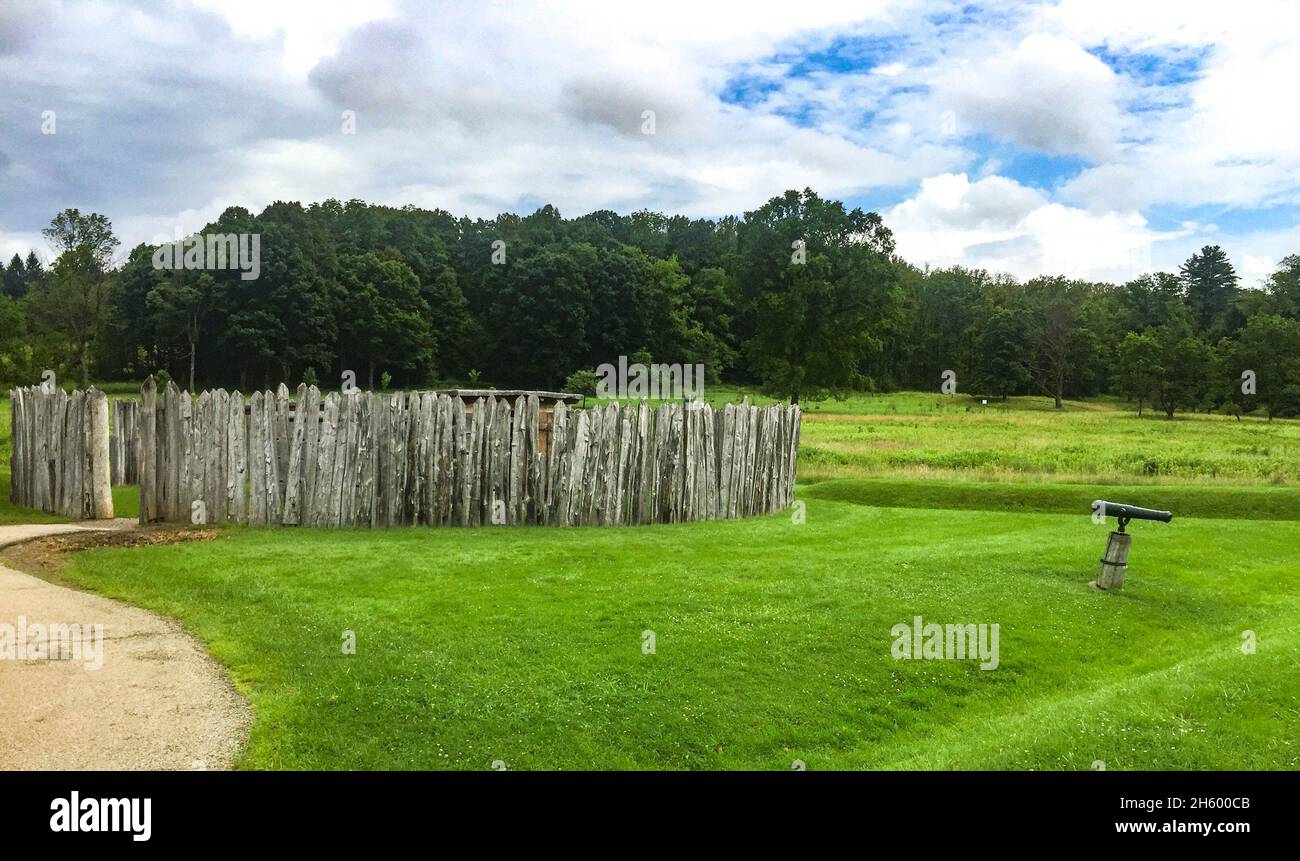 Fort Necessity National Battlefield in Pennsylvania Stock Photo