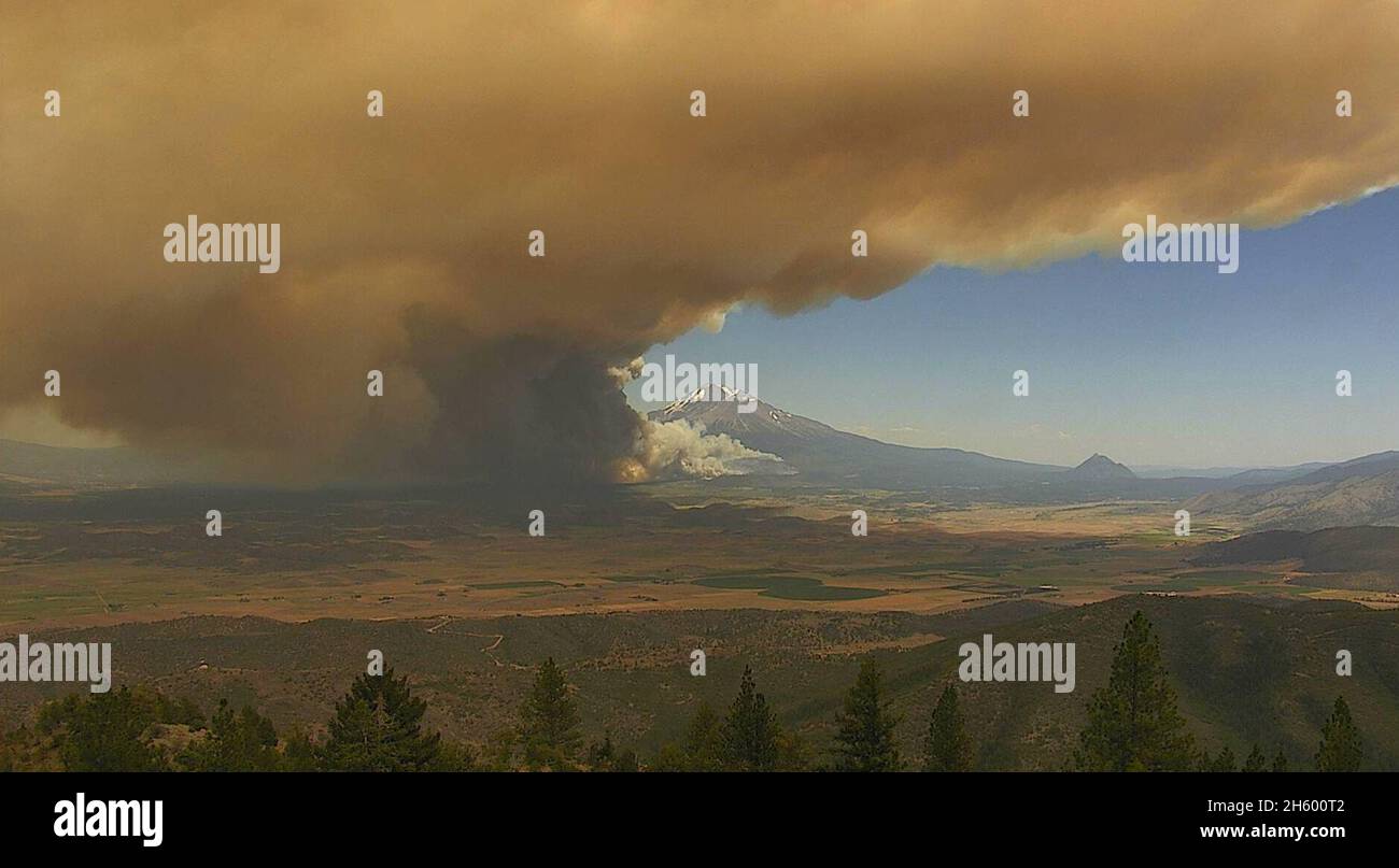 Tennant Fire, outside Yreka, CA, June 28, 2021 from the CalFire