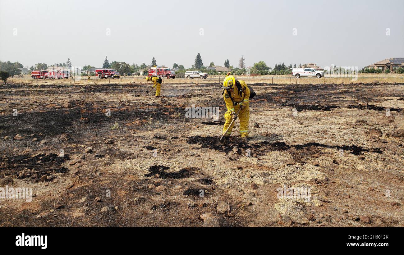 Stacey Way Fire Skyway Fire ca. 30 August 2020 Stock Photo - Alamy
