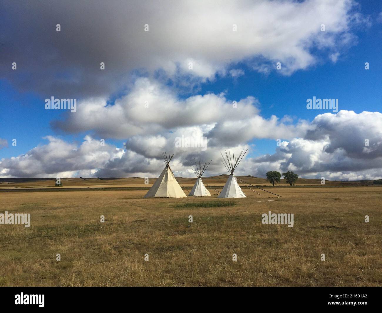 Fort Union Trading Post National Historic Site in Montana and North Dakota Stock Photo