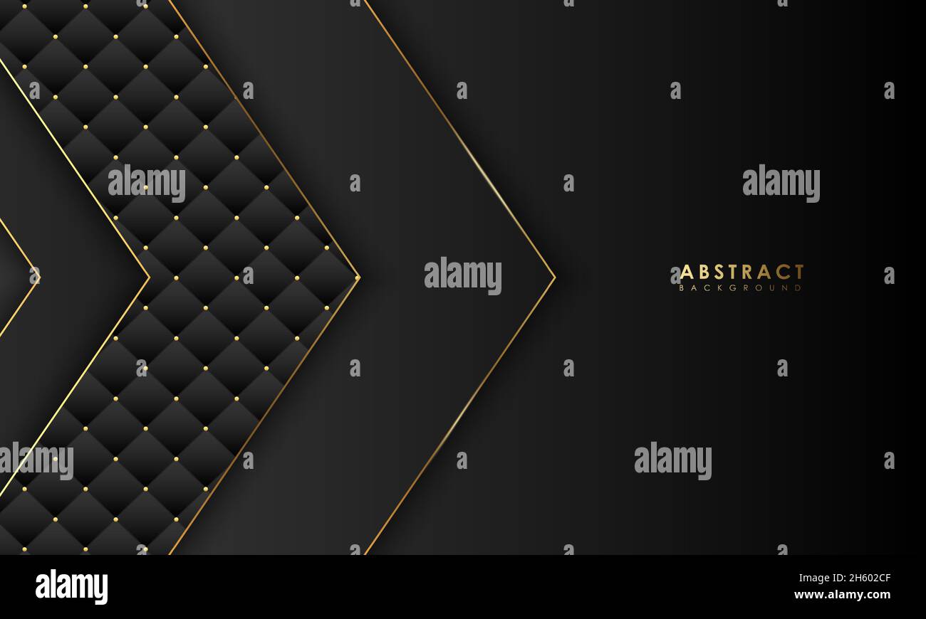 Luxury Black Gold Background. Stock Vector