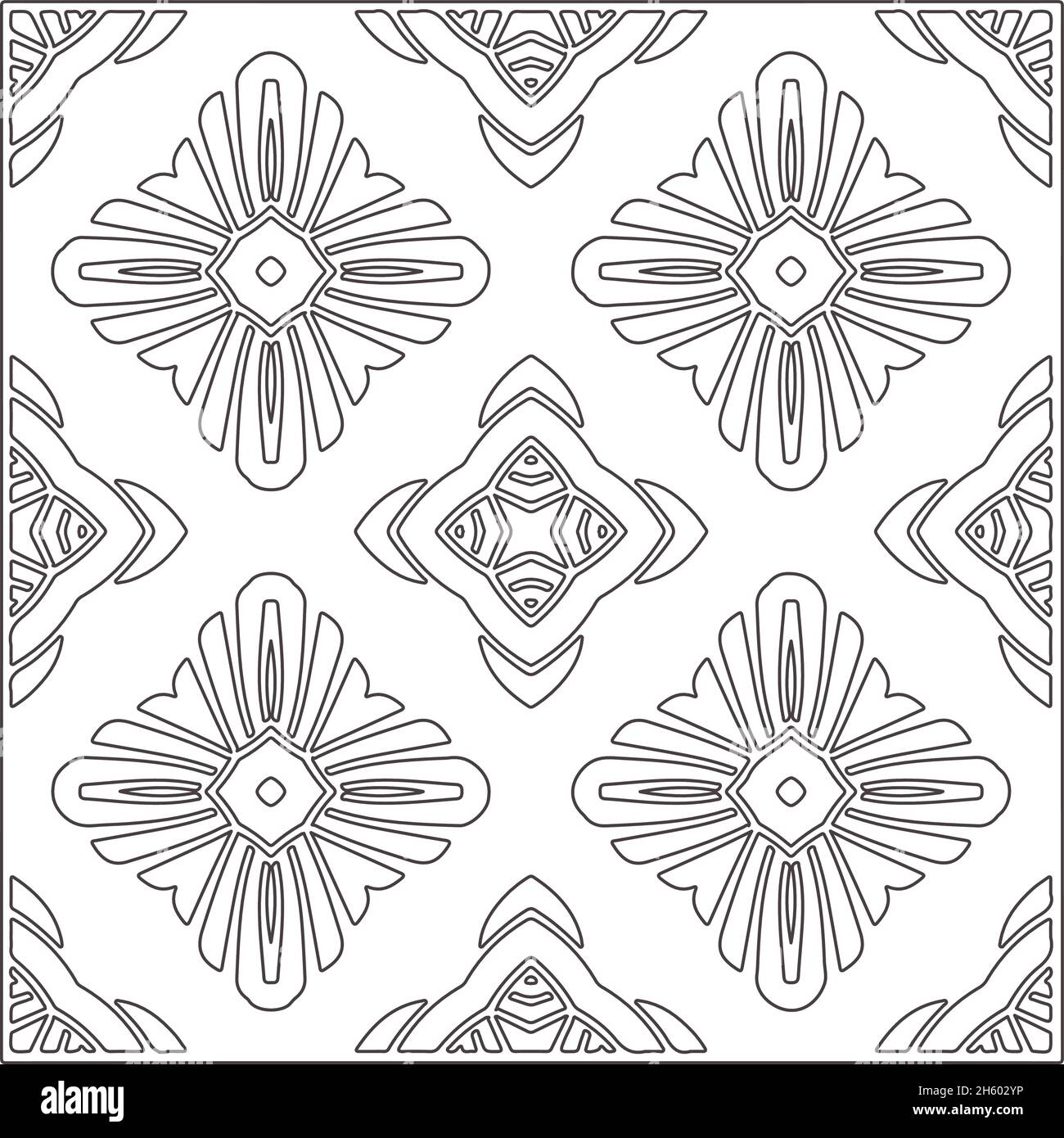 Repeating geometric tiles from striped elements.Modern geometric ...