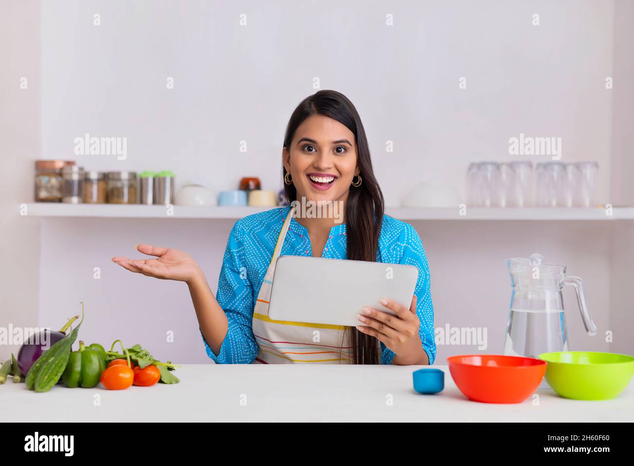 Indian woman posing hi-res stock photography and images - Alamy