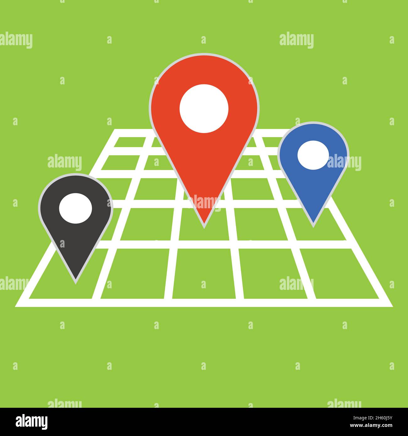 Unique illustration of a map pin. Map Stock Vector Image & Art Alamy