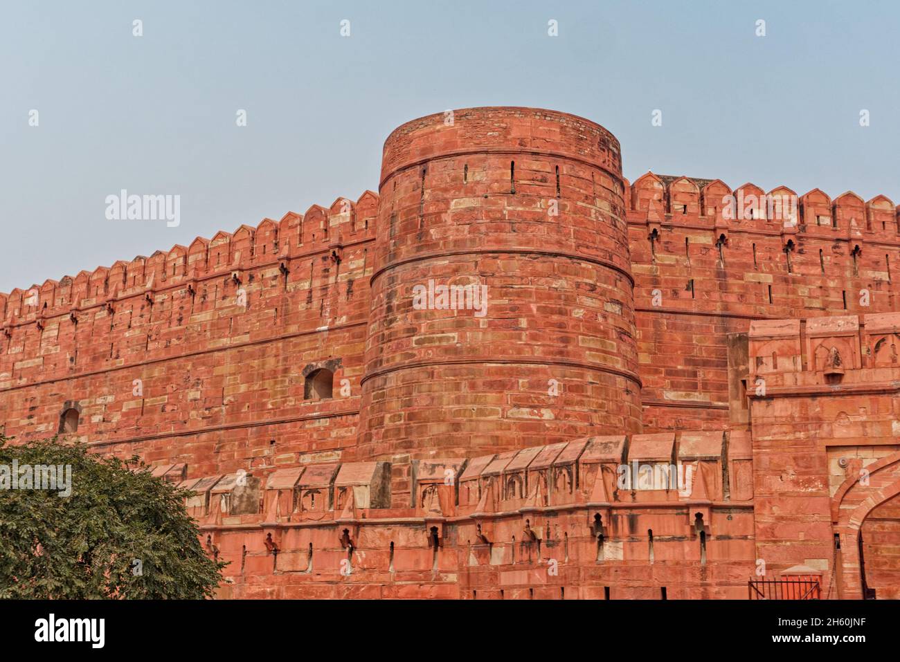 Rampart, Agra Fort Stock Photo - Alamy