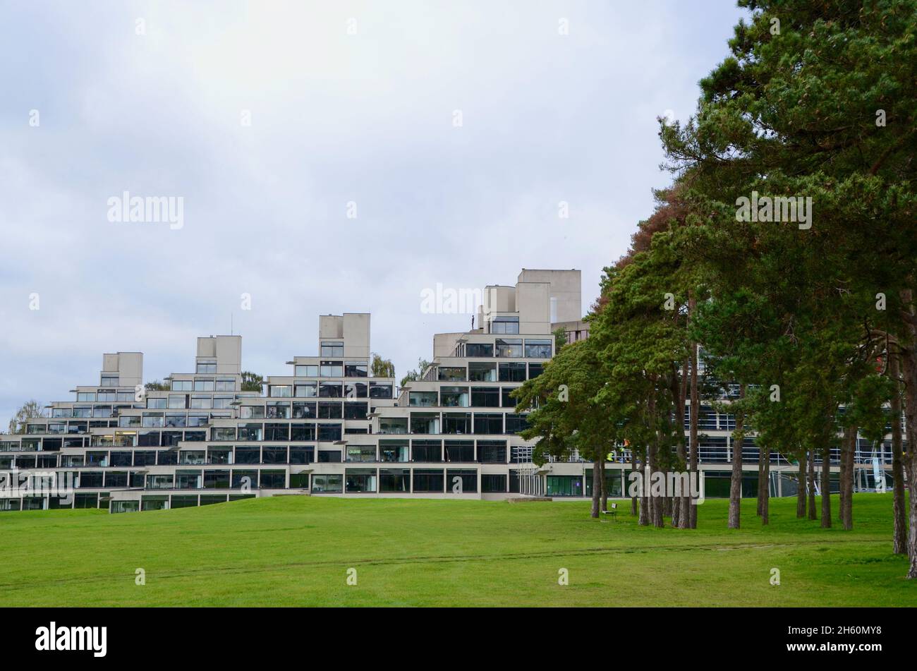 University of East Anglia ziggurats student halls by denys lasdun example of brutalist architecture norwich norfolk england UK Stock Photo