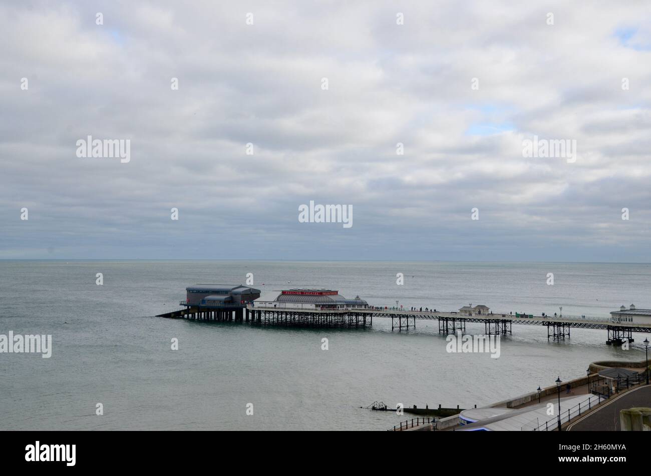 cromer pier at the  english seaside town in norfolk england UK Stock Photo