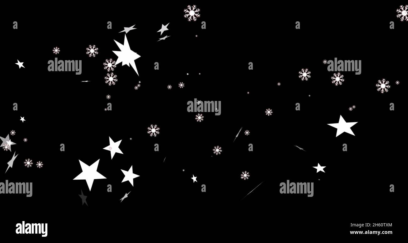 Abstract stars falling background loop hi-res stock photography and ...