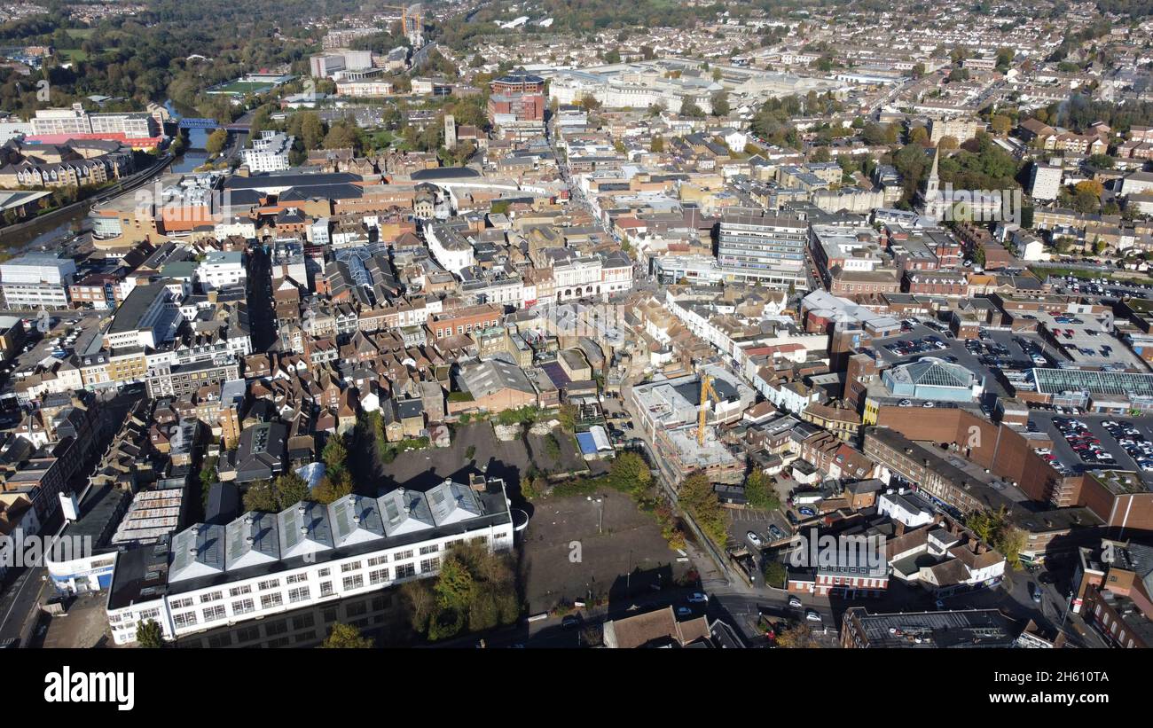 Drone view of suburb hi-res stock photography and images - Alamy