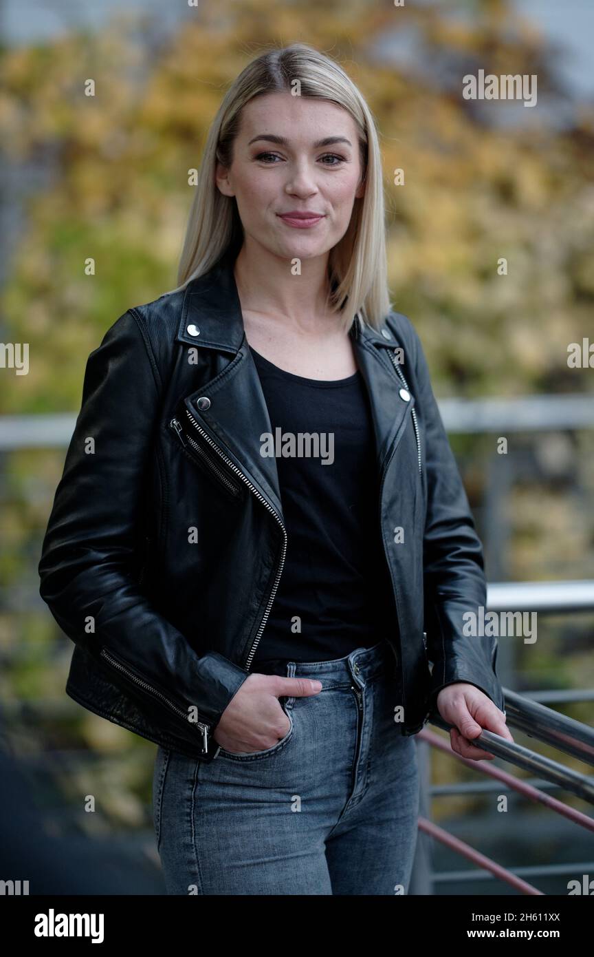 Cologne, Germany. 05th Nov, 2021. Actress Anna Karolin Berger stands