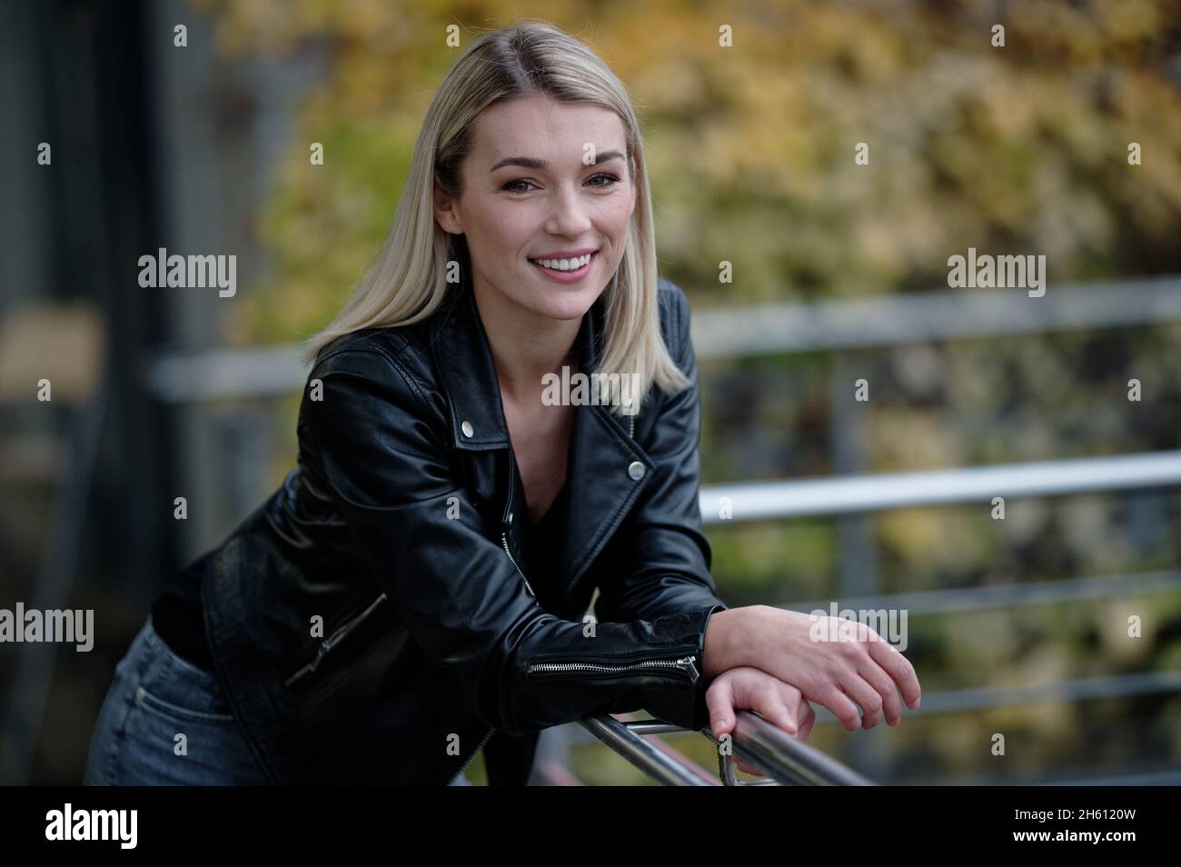Cologne, Germany. 05th Nov, 2021. Actress Anna Karolin Berger stands