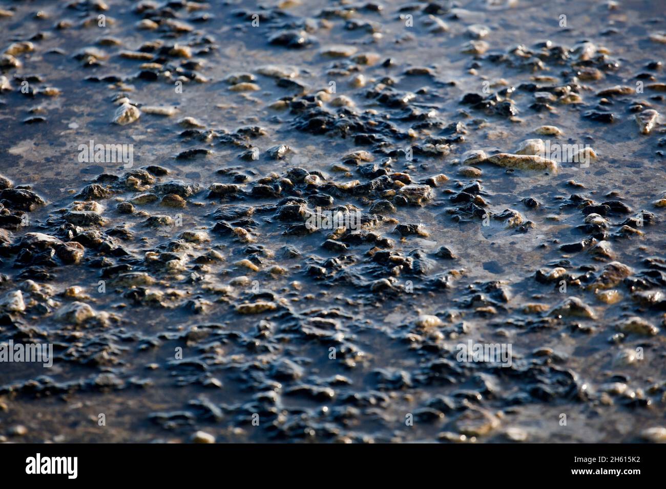 stone soil unclean with water Stock Photo