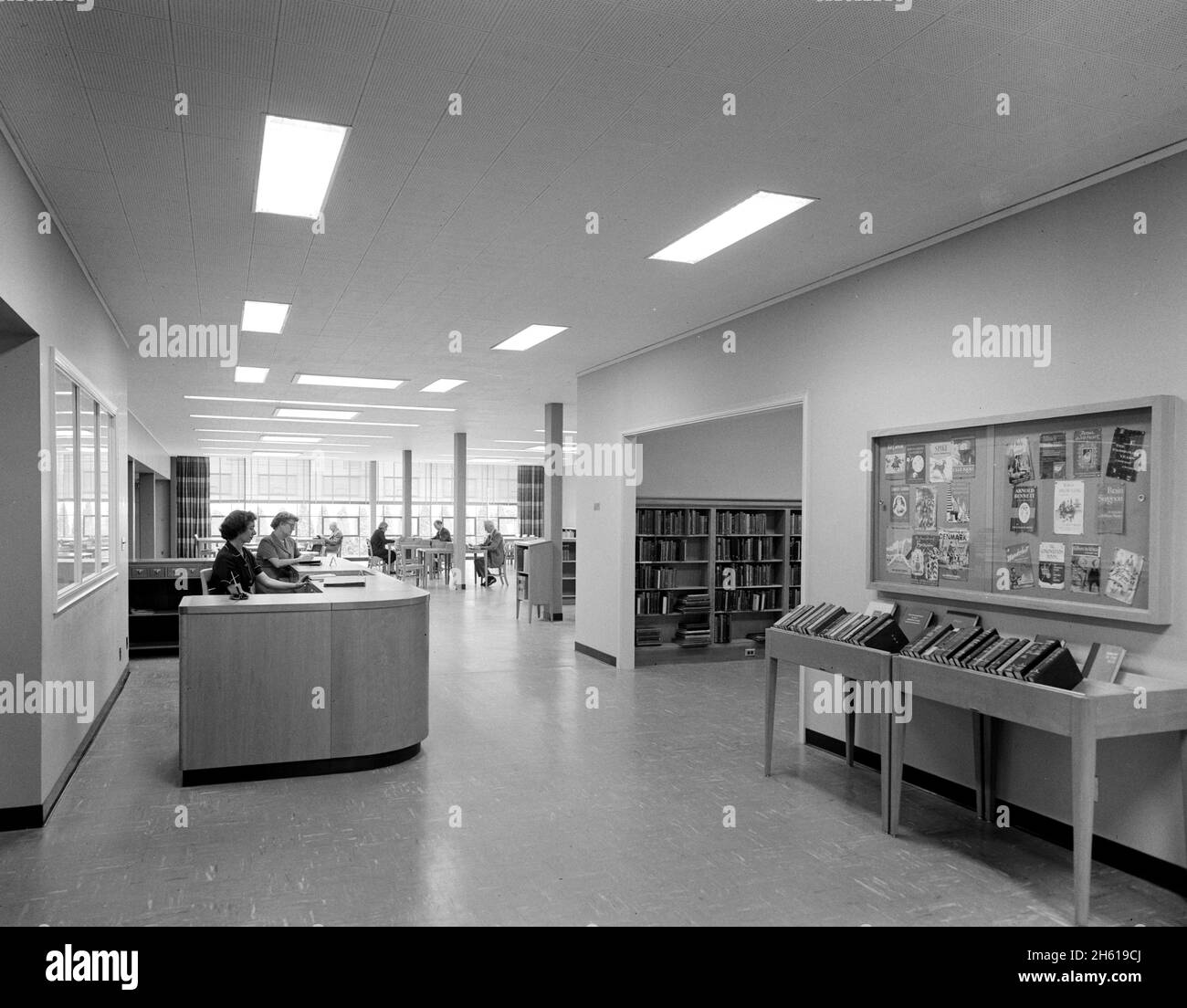 New Canaan Public Library, New Canaan, Connecticut; 1953 Stock Photo