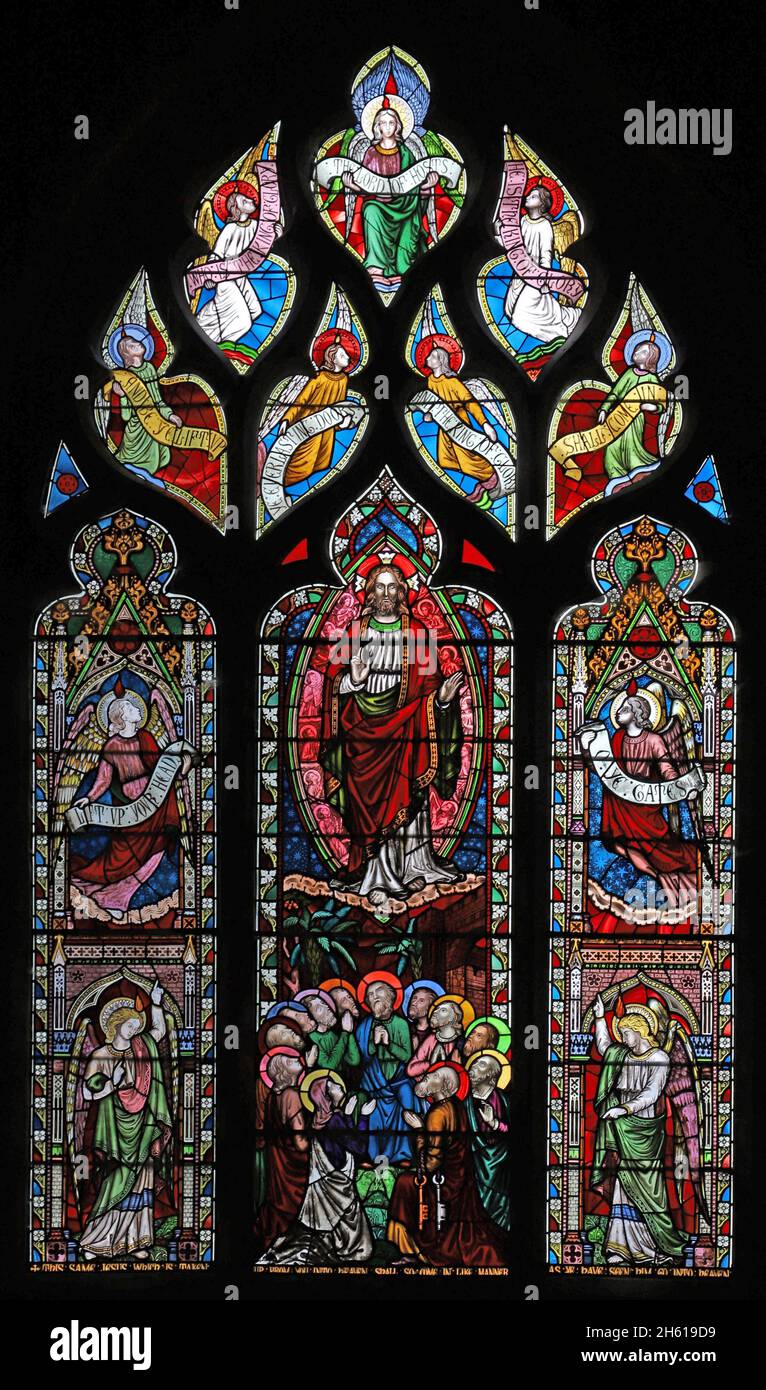 Stained glass window of 1855 by Frederick Preedy (18201898) depicting