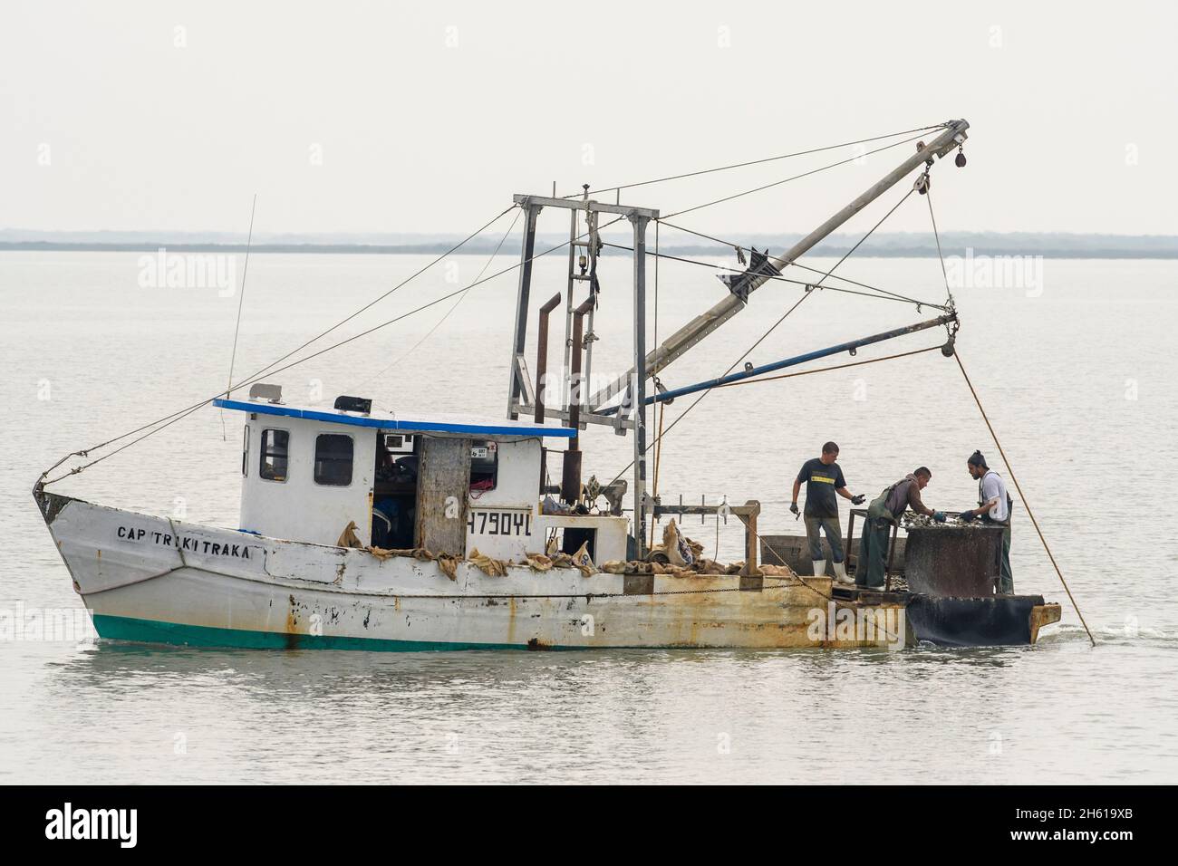 Oyster fishing boat, Rockport, Texas, USA Stock Photo Alamy