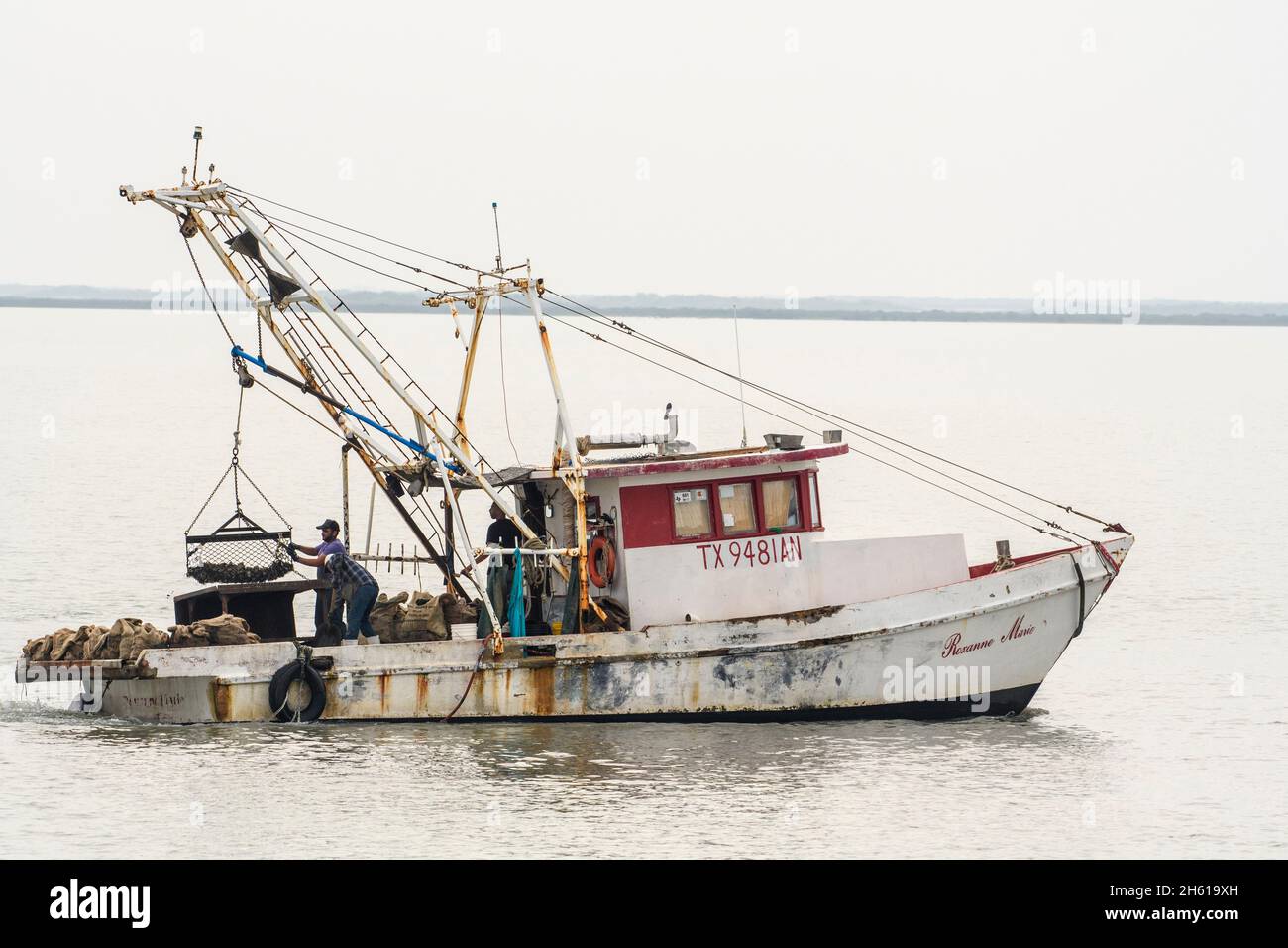 Oyster fishing boat, Rockport, Texas, USA Stock Photo Alamy