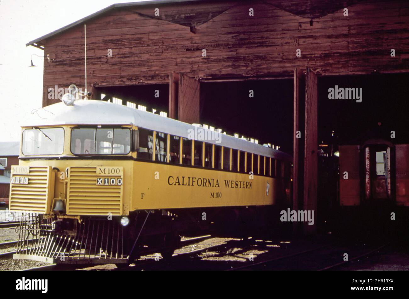 1970s America A California Western M100 railroad car ca. 1972 Stock