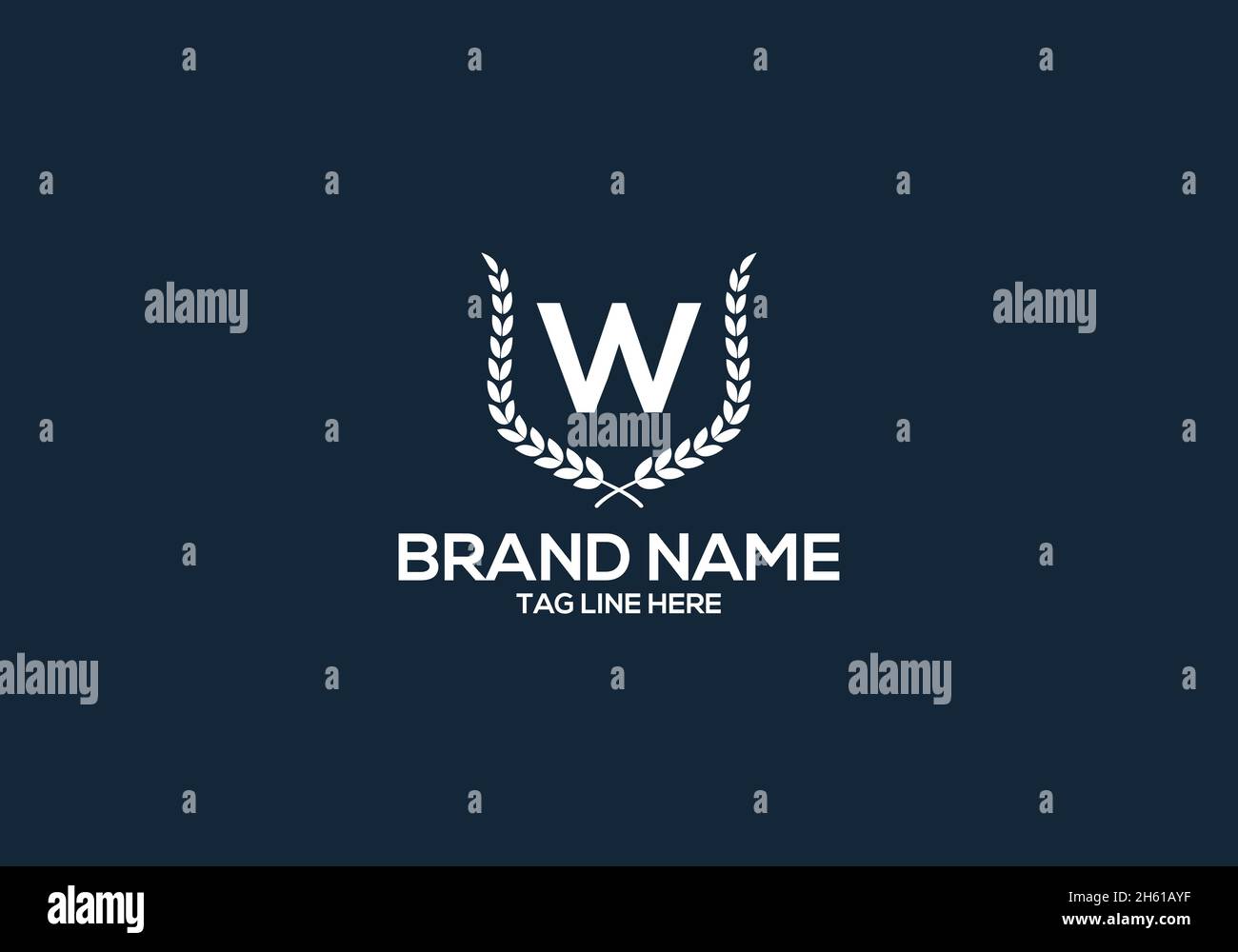 Letter w tech logo hi-res stock photography and images - Alamy