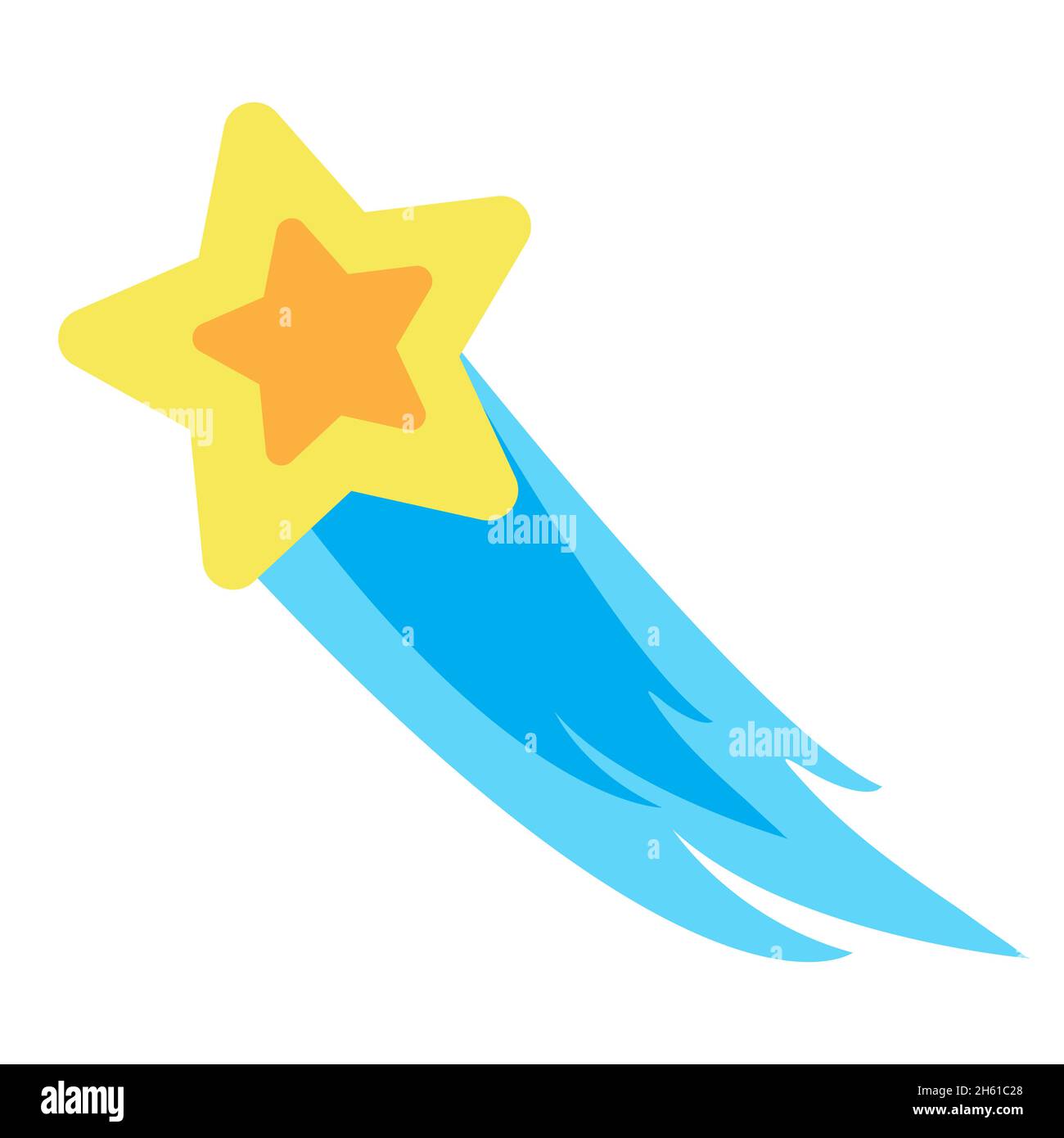 Shooting star drawing Cut Out Stock Images & Pictures - Alamy