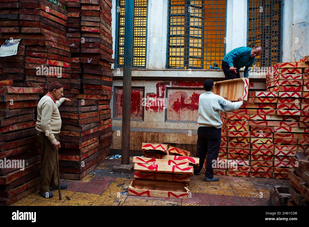Egypte, la côte méditerranéenne, Alexandrie, le marché aux poissons