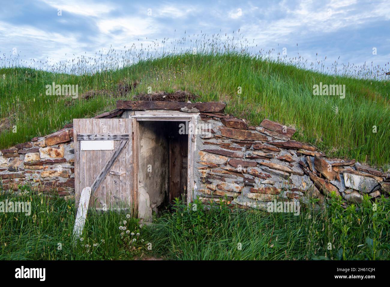 Root cellar, Elliston, Newfoundland and Labrador NL, Canada Stock Photo
