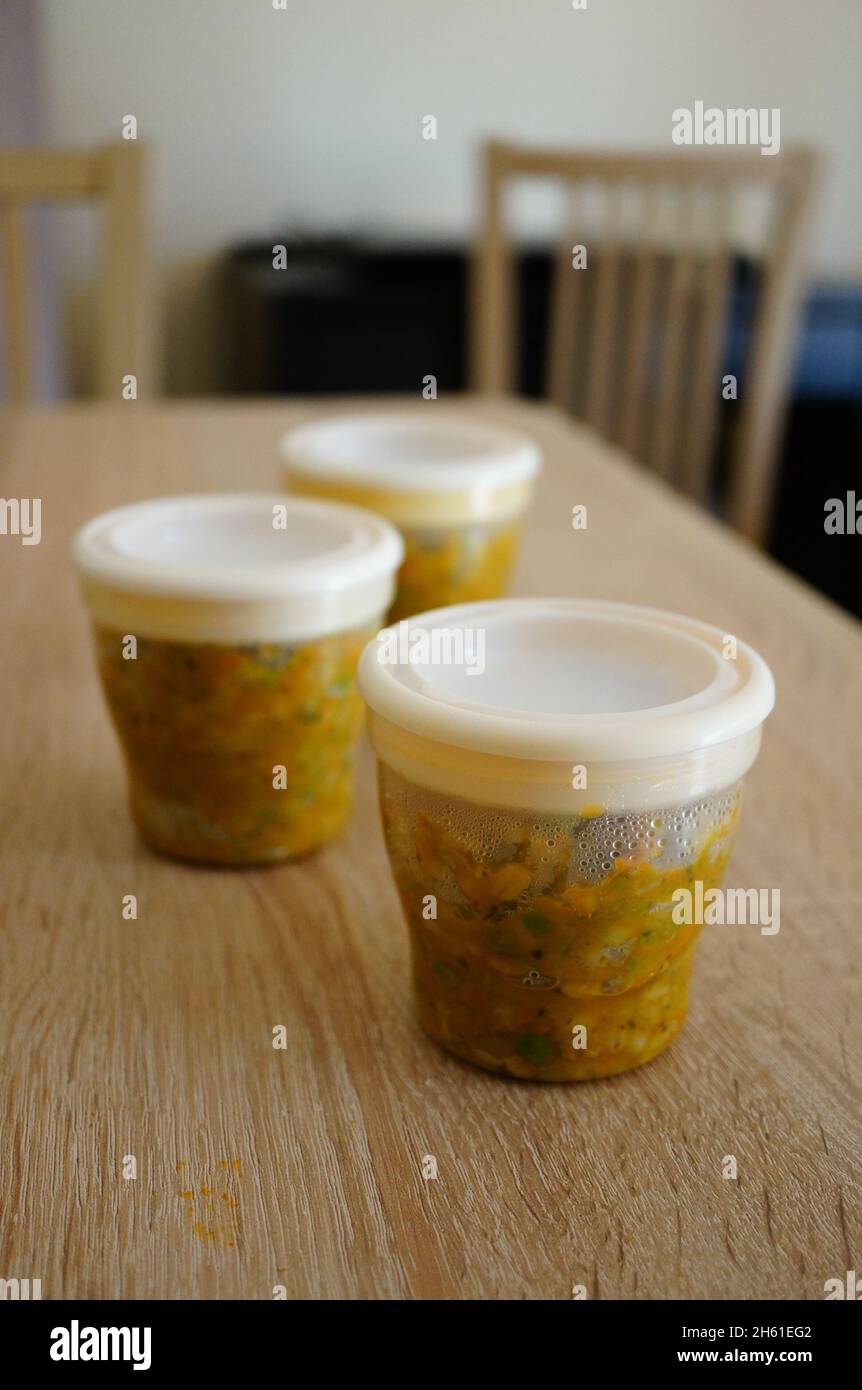 Baby food plastic containers hi-res stock photography and images - Alamy