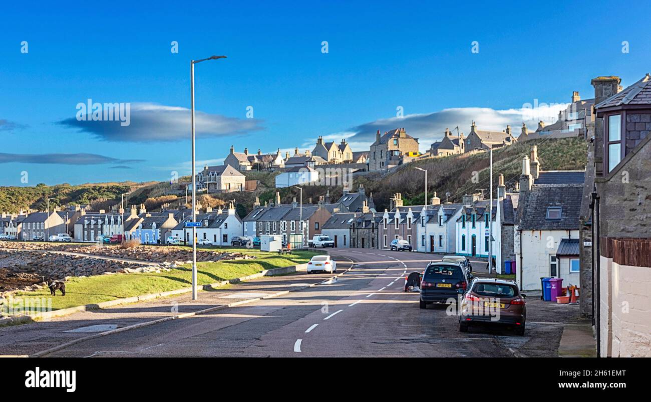 BUCKIE MORAY FIRTH SCOTLAND THE HOUSES OF PORTESSIE ON GREAT EASTERN