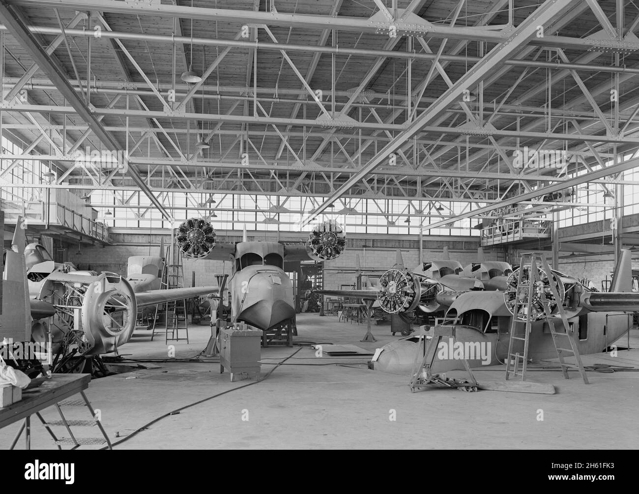 Grumman Aircraft Engineering Corp., Bethpage, Long Island; 1940 Stock Photo