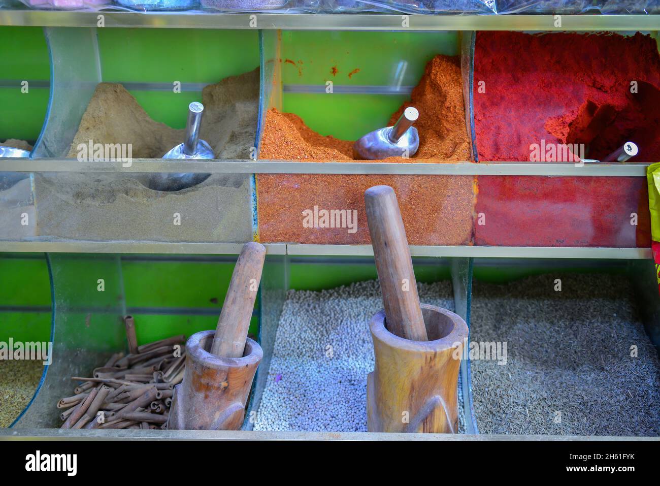 Spices at the market Marrakech, Morocco Stock Photo