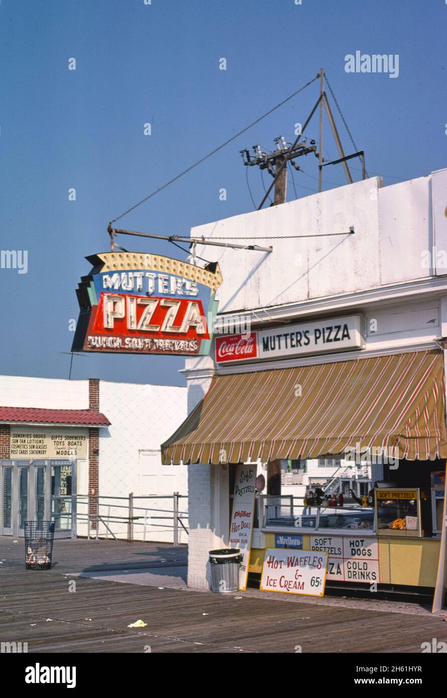 Boardwalk Pizza, Wildwood, New Jersey; ca. 1978 Stock Photo Alamy