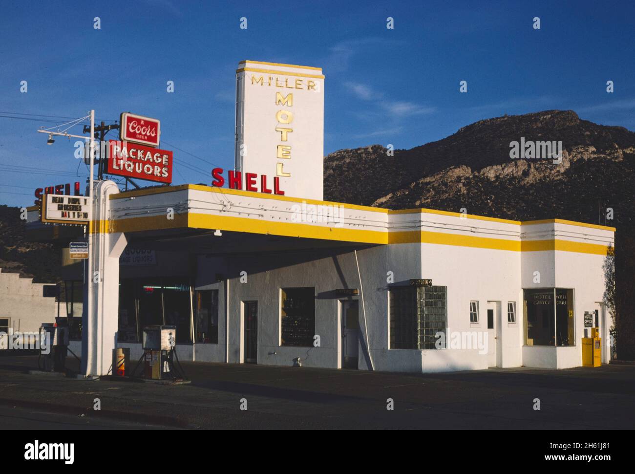 Miller Gas, Ely, Nevada; ca. 1980 Stock Photo Alamy