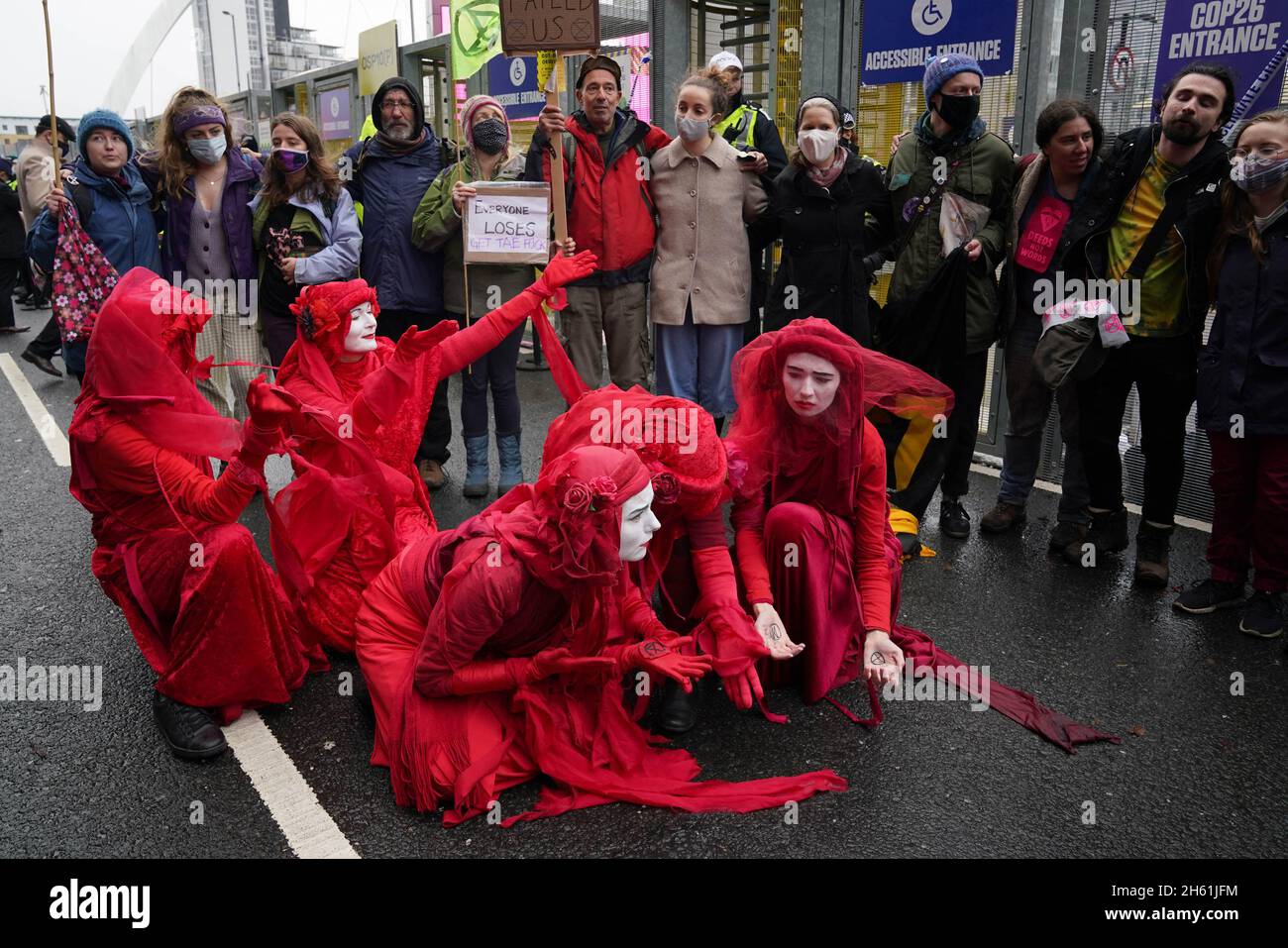 Extinction Rebellion Red Rebels during the official final day of the ...