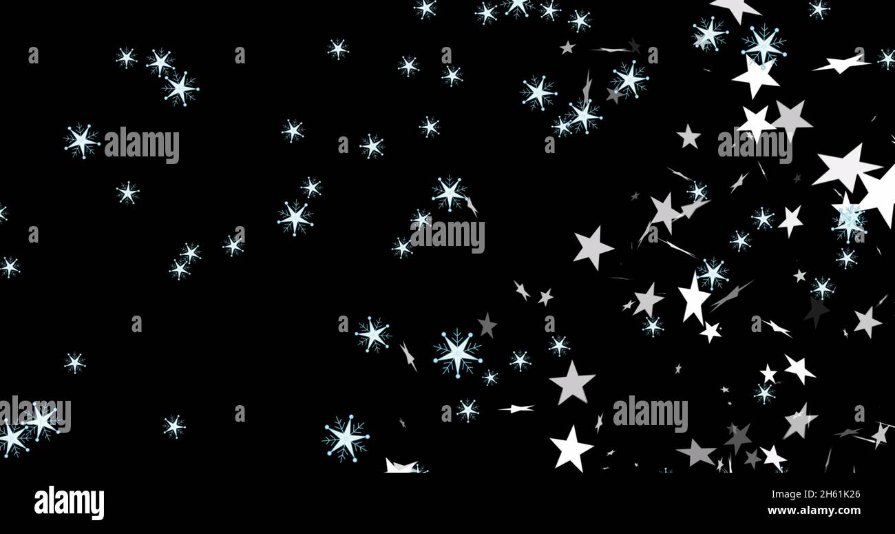 Abstract stars falling background loop hi-res stock photography and ...