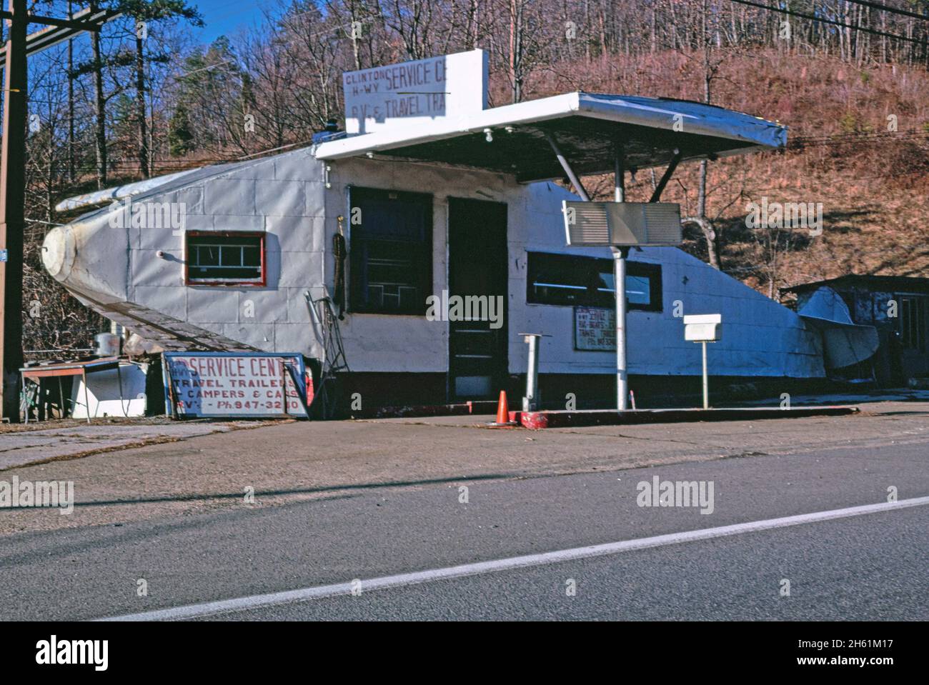 Airplane gas station, Knoxville, Tennessee; ca. 1984 Stock Photo Alamy