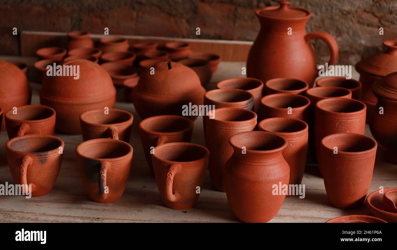 Handmade earthenware vases and pottery Stock Photo Alamy
