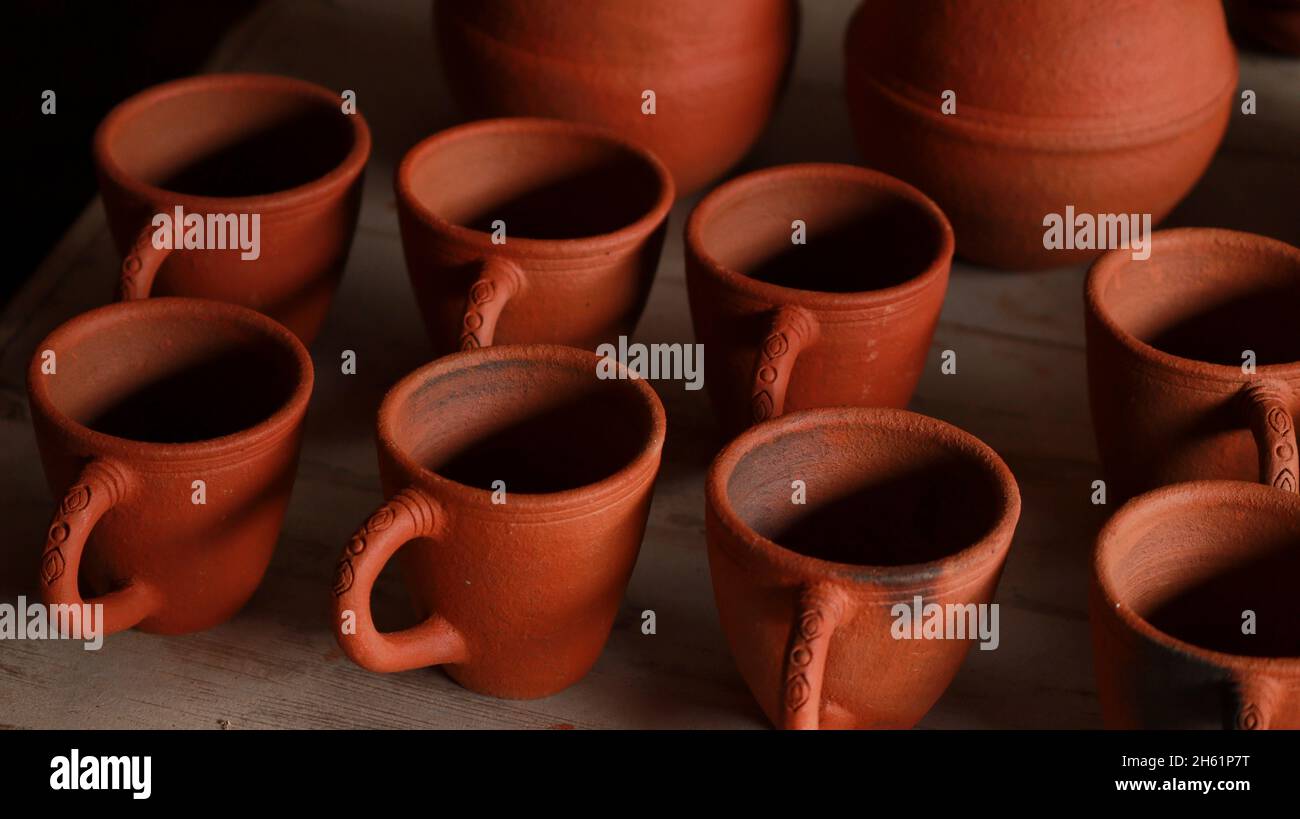 Handmade earthenware vases and pottery Stock Photo Alamy
