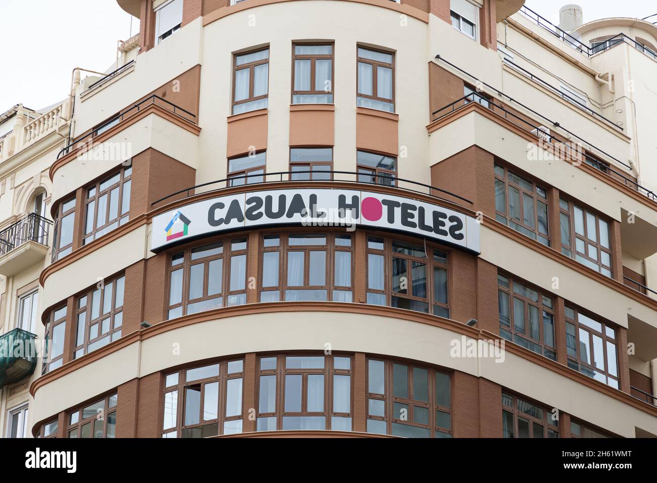 VALENCIA, SPAIN - NOVEMBER 10, 2021: Casual Hoteles is a Spanish hotel chain Stock Photo