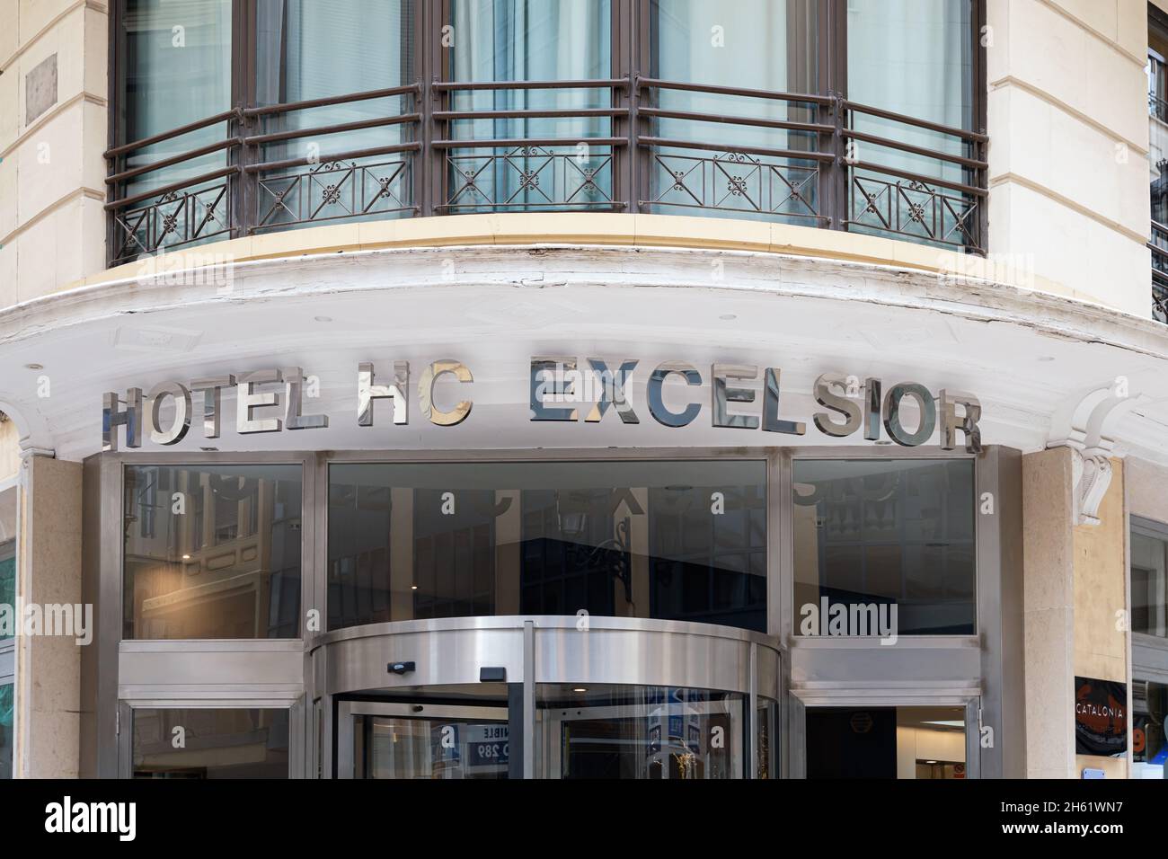 VALENCIA, SPAIN - NOVEMBER 10, 2021: HC Excelsior belongs to Catalonia Hotels, a Spanish hotel chain Stock Photo