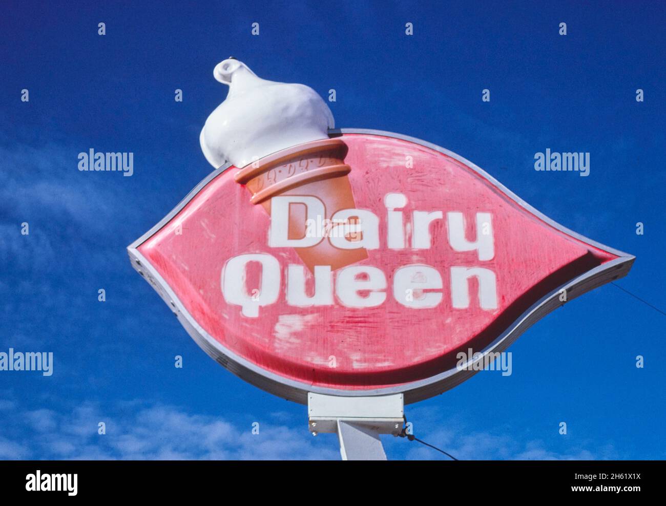 1970s dairy queen sign hi-res stock photography and images - Alamy