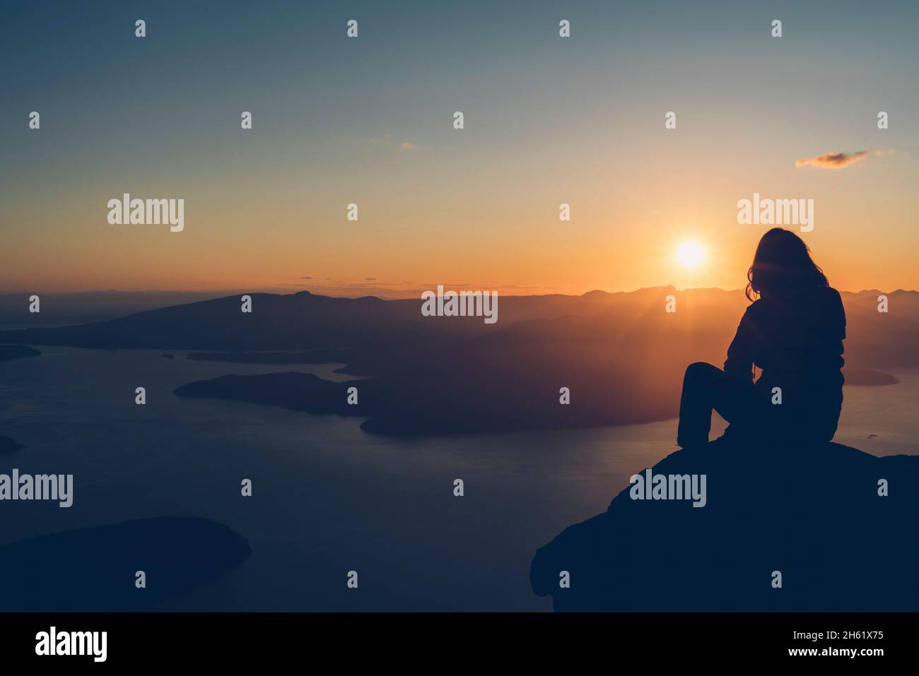 view of gambier island Stock Photo Alamy