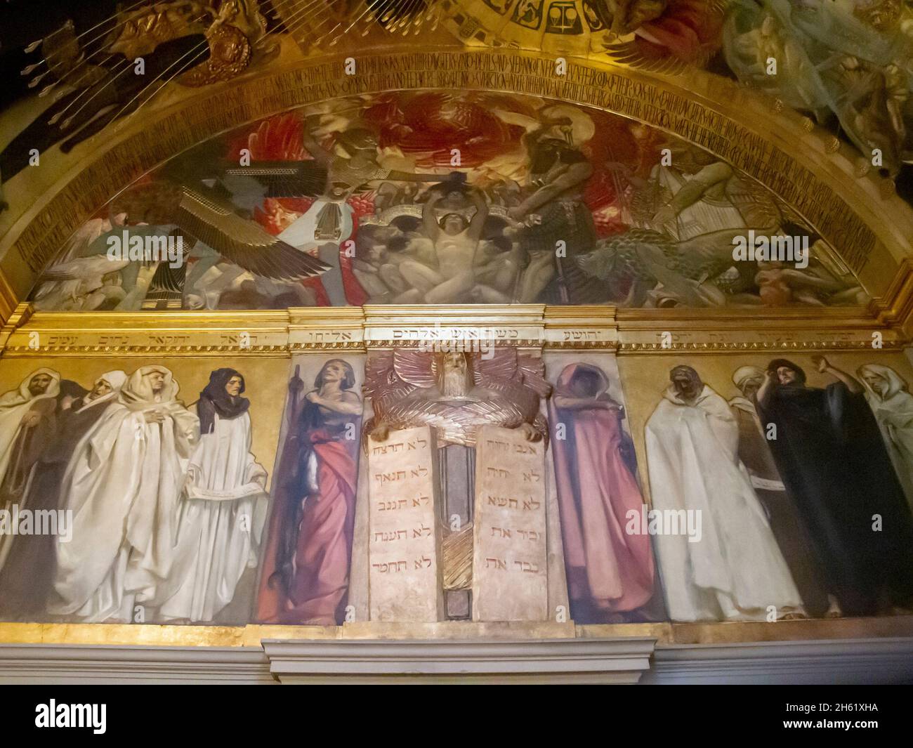 John Singer Sargent mural in the Boston Public Library Stock Photo Alamy
