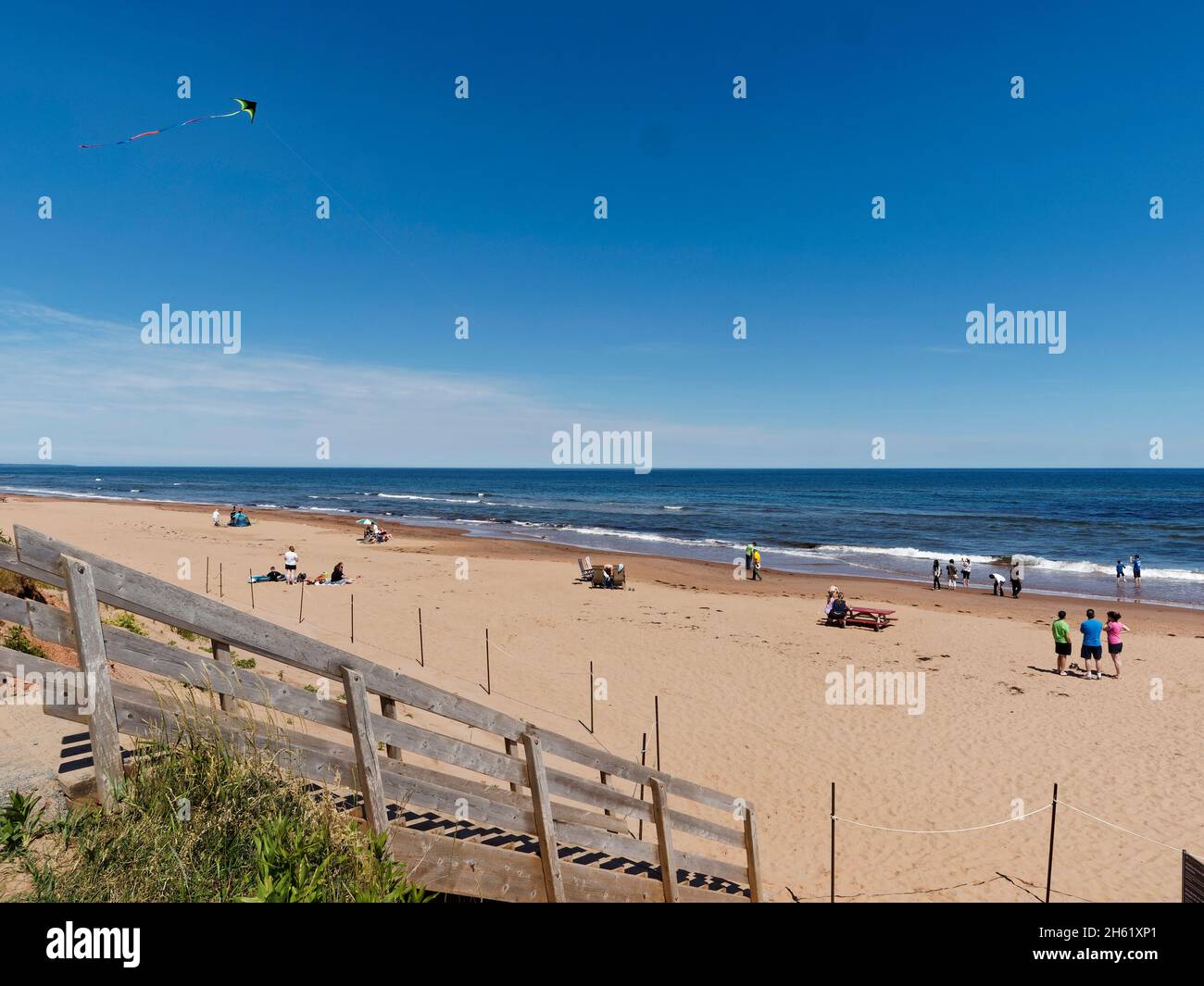 canada,gulf of st. lawrence,parks canada campground,prince edward island,stanhope beach Stock Photo