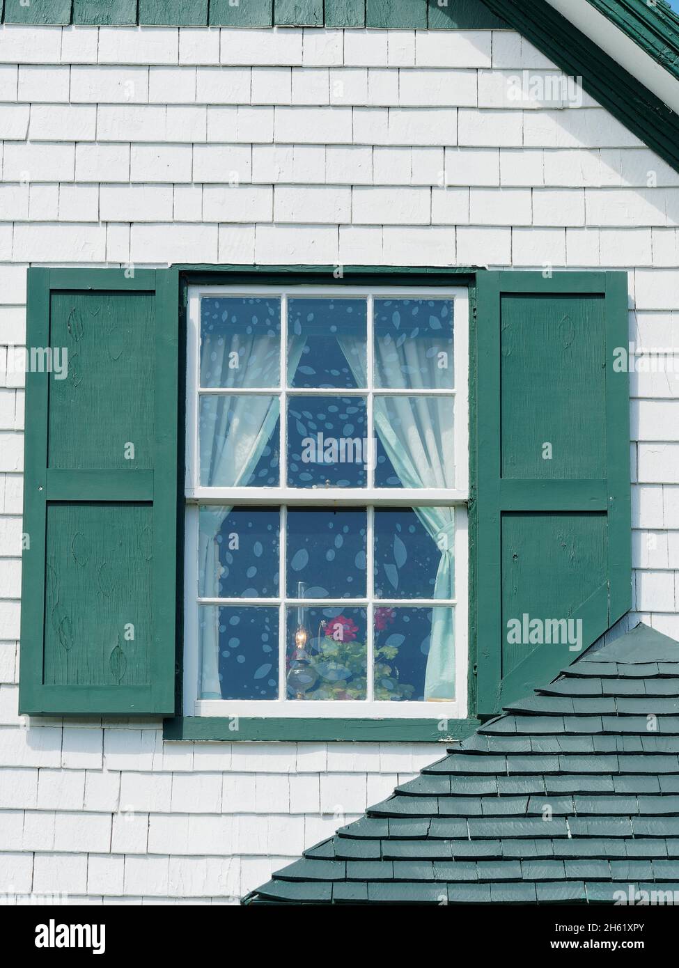 anne of green gables',anne of green gables heritage place,anne's bedroom window,author lucy maude montgomery,canada,exterior,fictional story,prince edward island Stock Photo