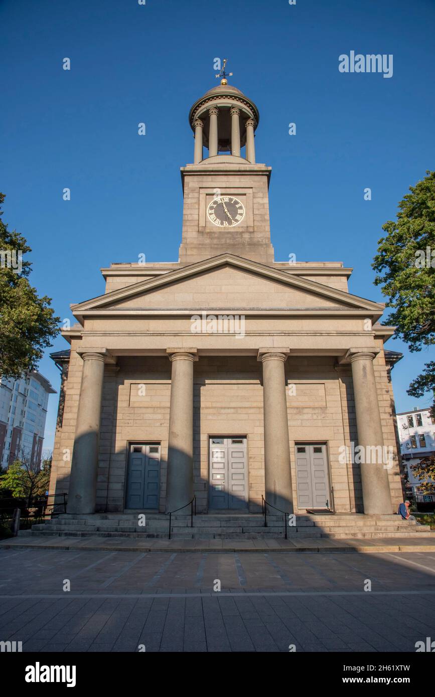 United First Parish Church in Quincy Massachusetts USA Stock Photo