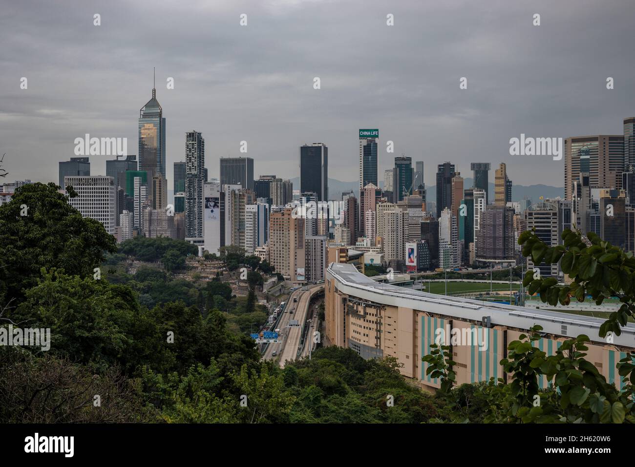 population density,construction boom in hong kong Stock Photo