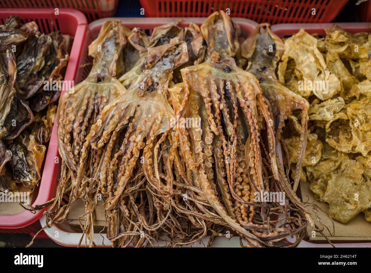 dried seafood market stall,tai o traditional fishing village,lantau Stock Photo Alamy